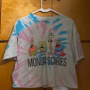 Spongebob “Monday Scaries” Tee